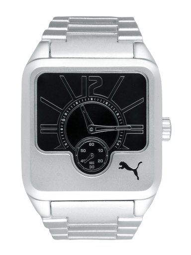 Puma Men Star Dust Black Dial Watch
