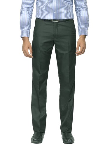 Mark Taylor Men Striped Black Trousers