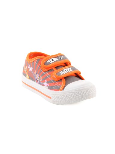 Warner Bros Kids Unisex TJ Happy Canvas Orange Casual Shoes