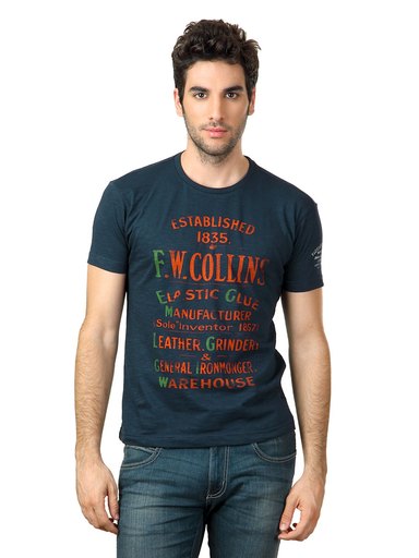 Flying Machine Men Blue T-shirt
