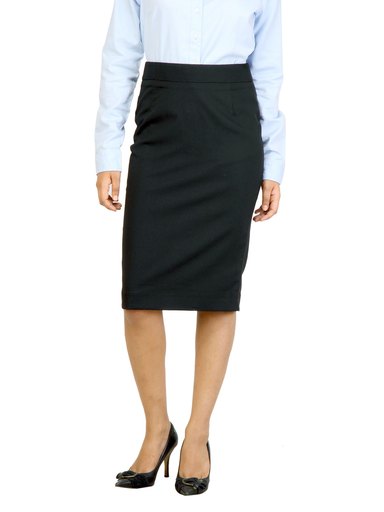 Arrow Women Solid Black Skirt