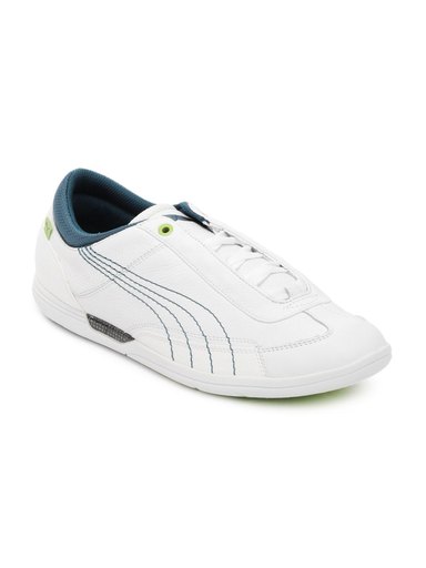 Puma Men White Driving Power Lo Shoes