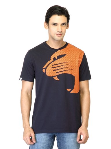 Puma Men Classic Graphic Navy Blue T-shirt