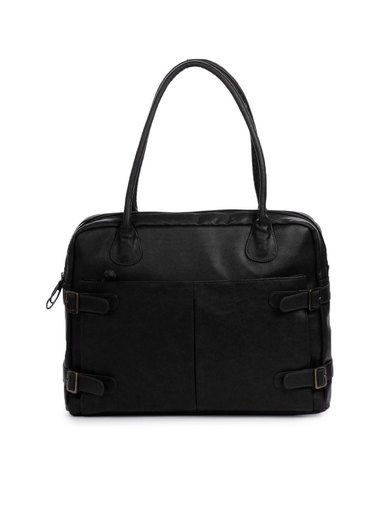 Baggit Women Map Gang Black Handbag