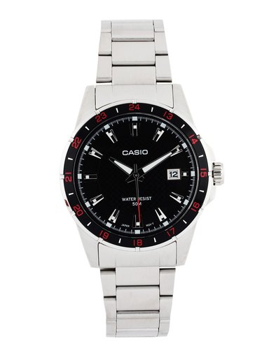 Casio Enticer Men Black Analogue Watch MTP-1290D-1A1VDF(A413)