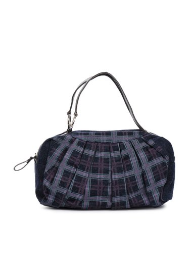 Baggit Women Frankie Slub Blue Handbag