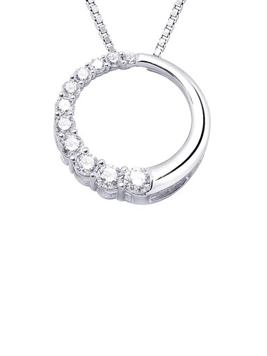 Lucera Women Silver Pendant with Chain