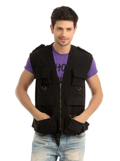 Just Natural Unisex Black Photographers Jacket