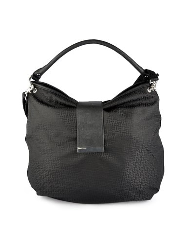 United Colors of Benetton Women Solid Black Handbags