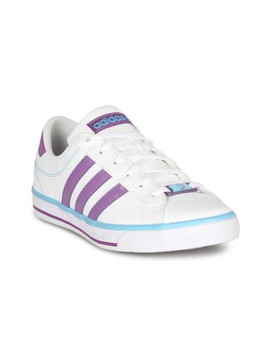 ADIDAS Women Daily White Purple Shoe