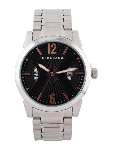 Giordano Men Black Dial Watch