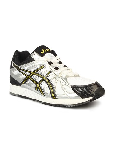 Asics Men's Gel Cushioning Running White Black Yellow Shoe