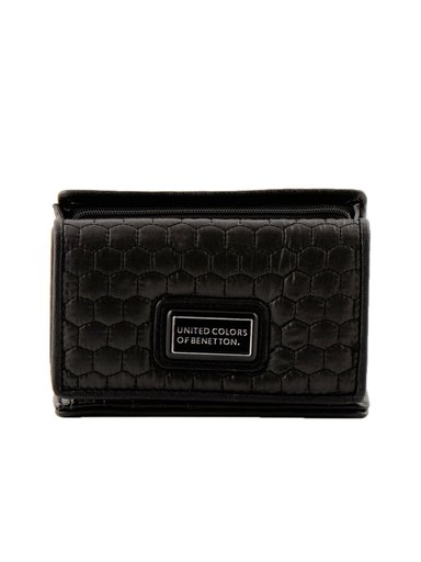 United Colors of Benetton Women Solid Black Wallets