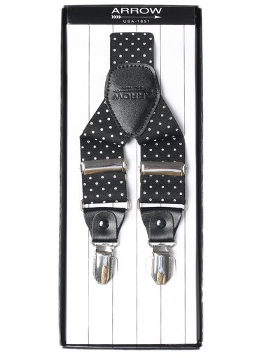 Arrow Men Black Suspenders