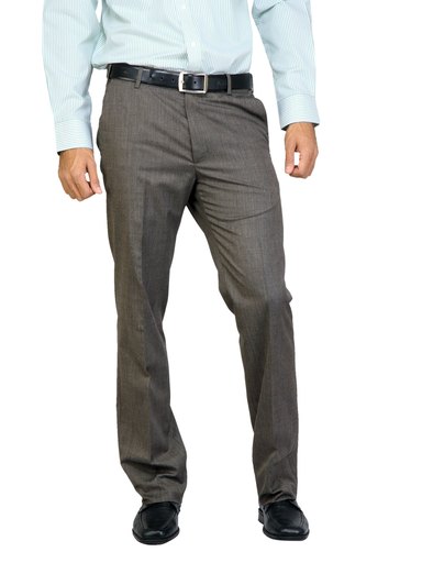 Arrow Men Autoflex Brown Trousers