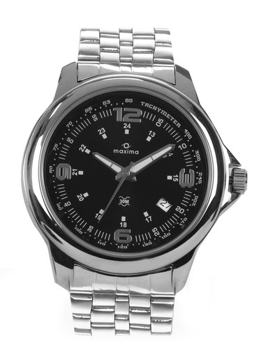 Maxima Men Black Dial Attivo Watch