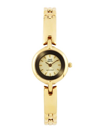 Q&Q Women Ladies ANALOG Gold Watches