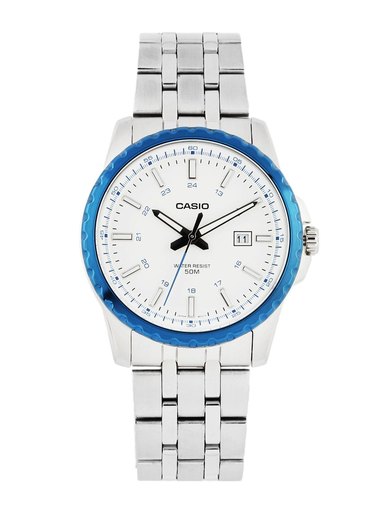 CASIO ENTICER Men White Dial Analogue Watch A583