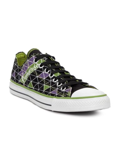 Converse Unisex Printed Black Shoes