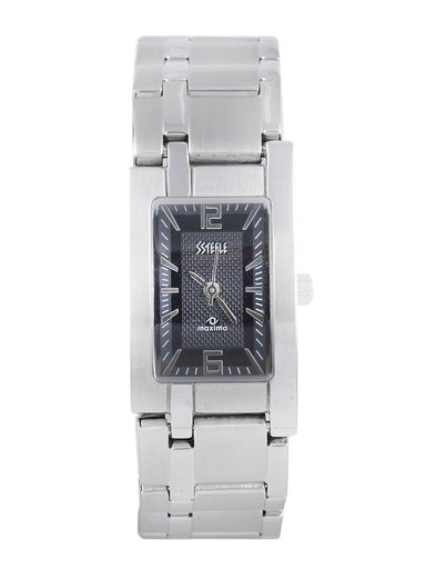 Maxima Women Black Dial Watch