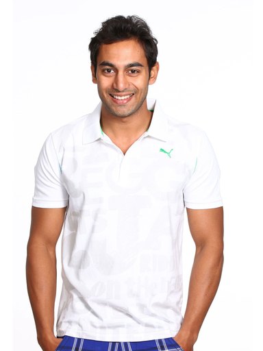 Puma Men's White Polo T-shirt
