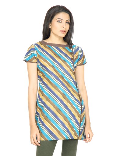 Aneri Women Habiba Blue Kurti