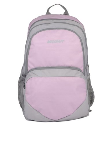 Wildcraft Unisex Pink & Grey Backpack