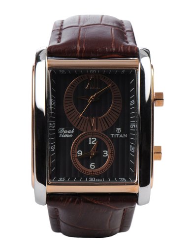 Titan Men Black Dial Watch