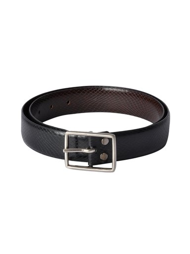 Belmonte Men Snake Skin Look Black Belts