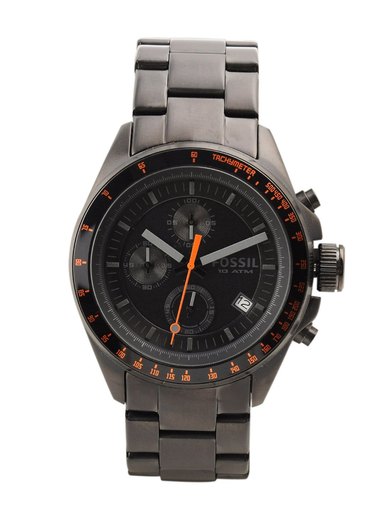 Fossil Men Black Dial Chronograph Watch CH2737