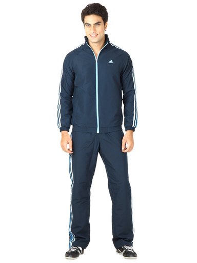 ADIDAS Men Navy Blue Tracksuit