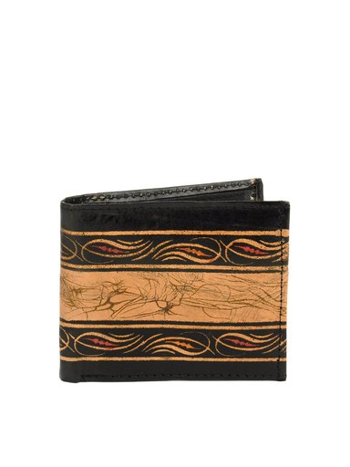 Cabarelli Men Black & Beige Wallet