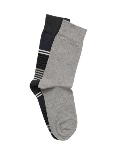 United Colors of Benetton Men Pack of 2 Grey Socks