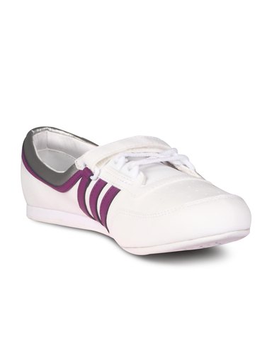 ADIDAS Women White Royal Silver Shoe