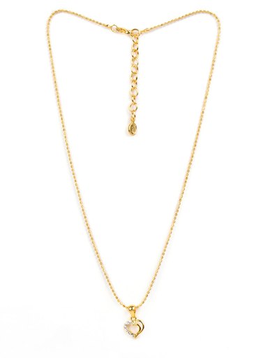 Estelle Women Gold Pendant with Chain