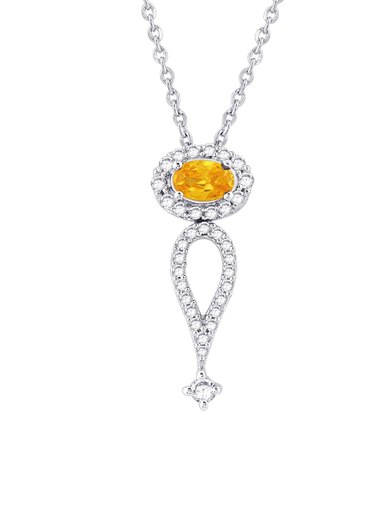 Lucera Women Silver Pendant with Chain