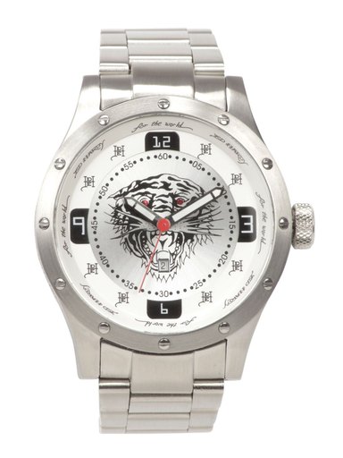 Ed Hardy Men White Dial Watch