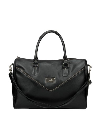 Yelloe Black Envelope Look Handbag