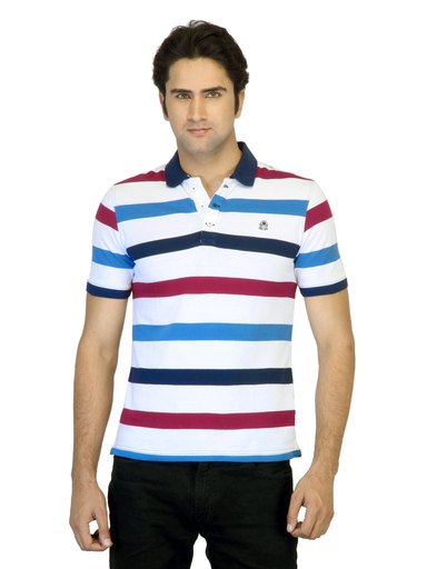 United Colors of Benetton Men White Polo T-shirt