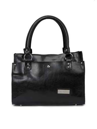 Lino Perros Women Leatherette Black Handbag
