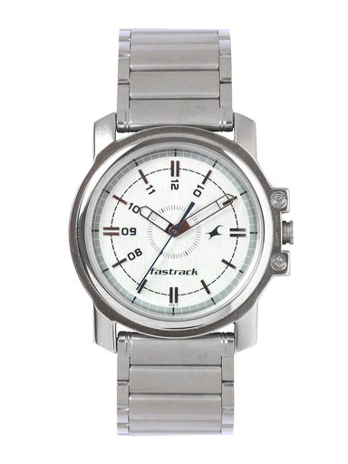 Fastrack Men White Dial Watch NB3039SM01