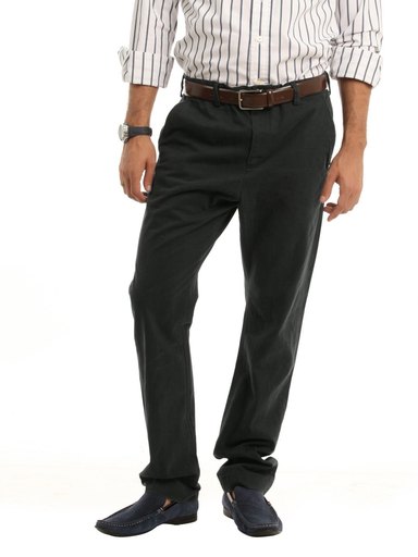 French Connection Men Bluish Grey Trousers