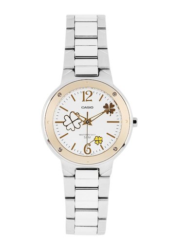 CASIO ENTICER Women White Dial Watch A674