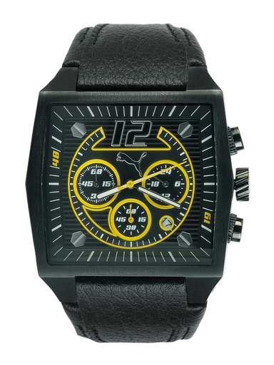 Puma Men Rod Yellow Black Watches