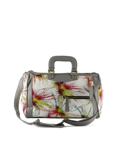 Kiara Women Graphiti White Handbag