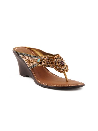 Catwalk Women Bronze Brown Wedges
