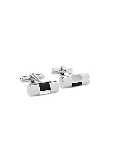 Revv Men Black and White Cufflinks