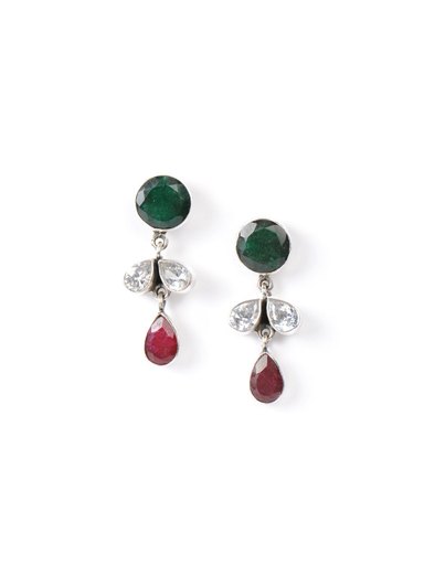 Fabindia Women Anusuya Silver Earrings