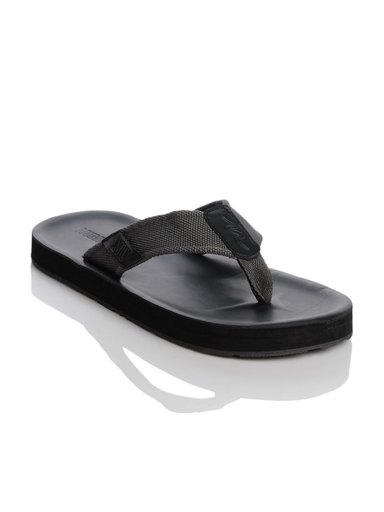 Numero Uno Men Black Flip Flops