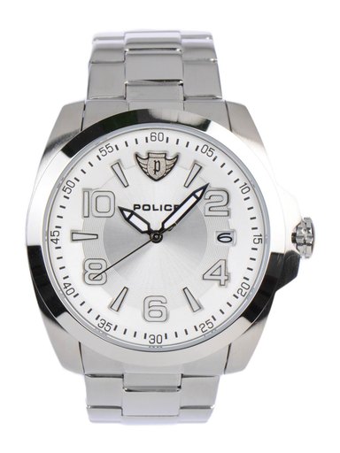 Police Men White Dial Watch PL12157JS